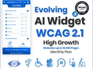 Evolving AI Widget – WCAG 2.1 - High Growth
