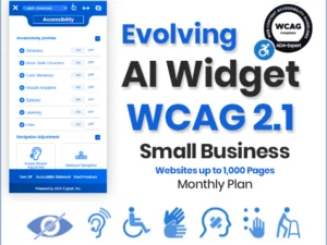 Evolving AI Widget - WCAG 2.1 Small Business